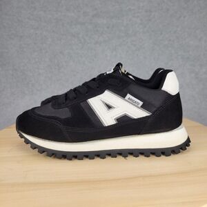Axel Arigato Aeon Runner Black White Suede Mesh Sneakers Womens 6 EU 36 Portugal